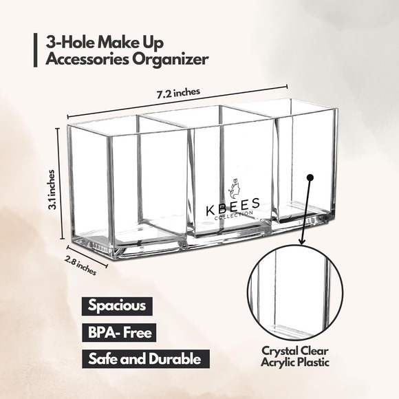 Makeup Organizer Set with 14 Makeup Brushes Bundle New - Picture 4 of 5